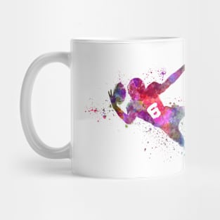 American football in watercolor Mug